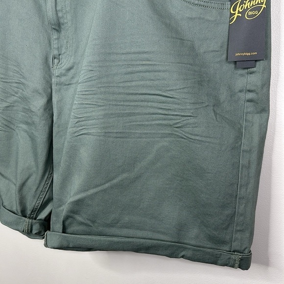 Johnny Bigg Big & Tall Sage Green Colton Print Denim Shorts Men's Size 50 - Picture 3 of 9